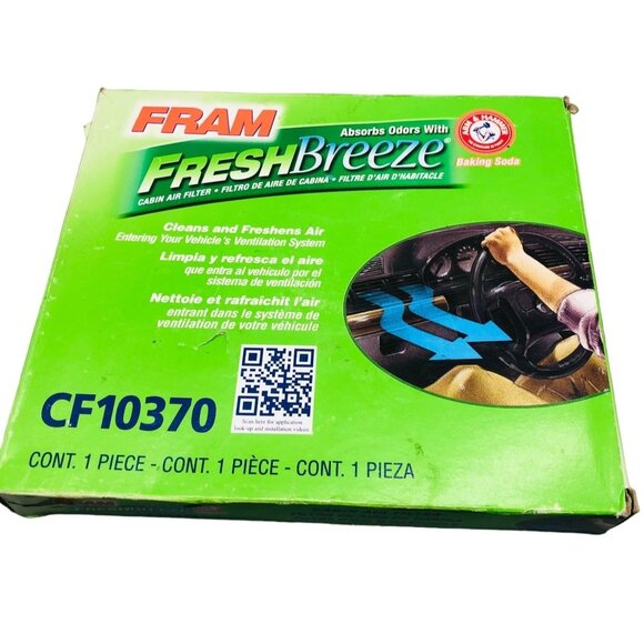 Fram Fresh breeze CF10370 contains 1 Piece Cabin Air Filter Car freshener READ - Picture 1 of 10